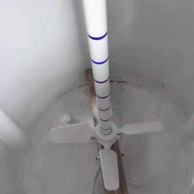 Agitator berlapis kaca tipe lepas-pasang dengan skala (lapisan enamel putih)