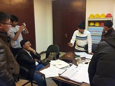 Pertemuan bisnis dengan pelanggan India