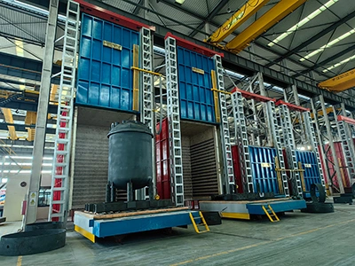 Tungku sintering enamel vertikal 30m³