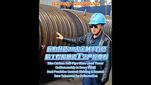 Kolom Berlapis Kaca Pipa Setengah 28m Kustom